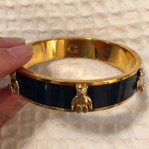 C. Wonder Gold & Navy Blue Teddy Bangle